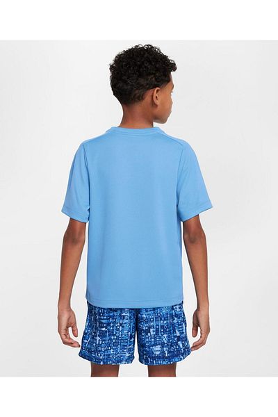 Nike Multi Dri-Fit Short Sleeves Logo Graphic T-Shirt - Blue Beyond