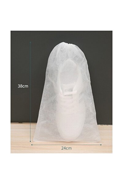 Camy Set 50 Shoe Storage Bags for Travel, Transparent, Non-woven Fabric