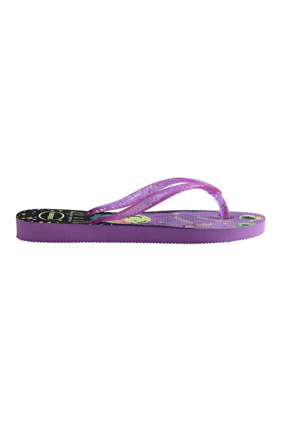 Havaianas Kids Slim Fashion Glow In The Dark Flip Flops - Purple
