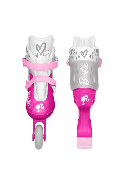 STAMP Rollers, Stamp, Barbie, With 4 wheels, Adjustable, Velcro closure, With brake, Size 30-33, Pink