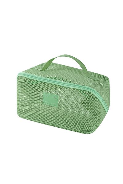 Choice4 green Makeup Organizer Female Toiletry Kit Bag Make Up Case Storage Pouch Vanity Storage, Cosmetic B