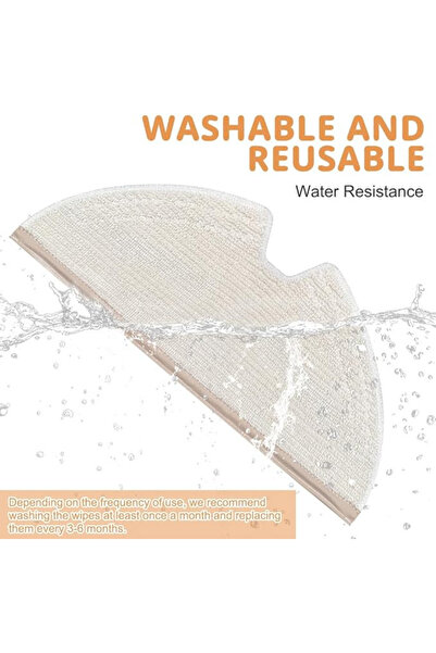 RotRever Σετ ανταλλακτικών για την Roborock Q5 Pro, Q5 Pro Plus, συμβατή βούρτσα, φίλτρο Hepa, σφουγγαρίστρα-μαύρο 6 τεμάχια