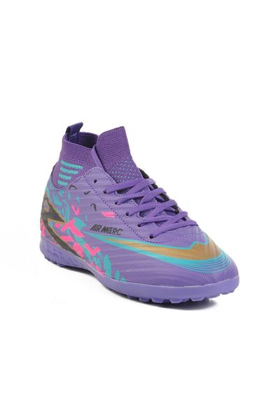 WALKWAY WJ-502 G Purple Socks Astroturf Pantofi de câmp