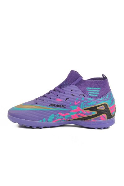 WALKWAY WJ-502 G Purple Socks Astroturf Pantofi de câmp