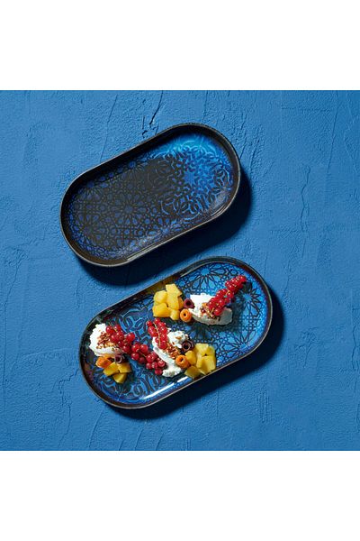 Güral Porselen Güral Porcelain Bilbao 2 Pieces 20X11 cm Boat Plate 12132