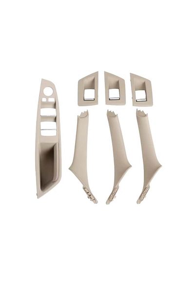 BMW Set manere usi interioare Seria 5 F10 F11 2010-2017 Oyster cu buton oglinzi