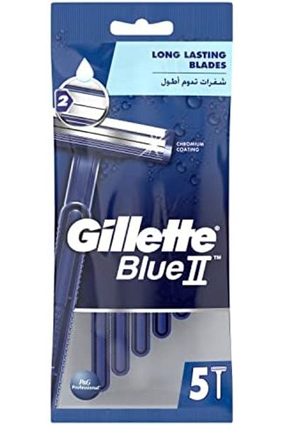 Gillette Blue II Men's Disposable Razors x5