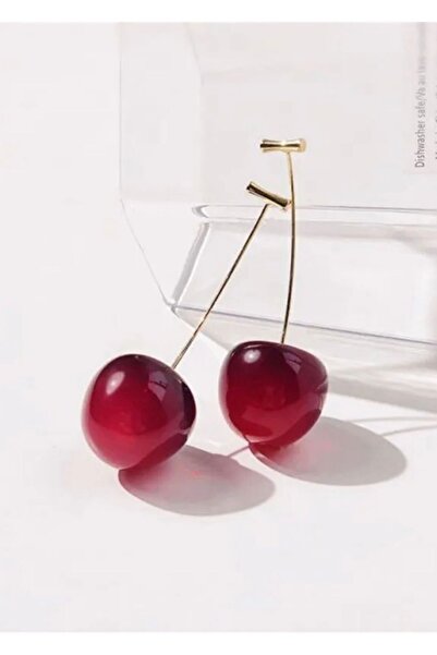 Genel Markalar Kiraz Küpe Kadın Sallantılı Kiraz Küpe