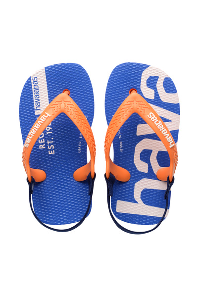 Havaianas Baby Logo Mania Flip Flops - Blue