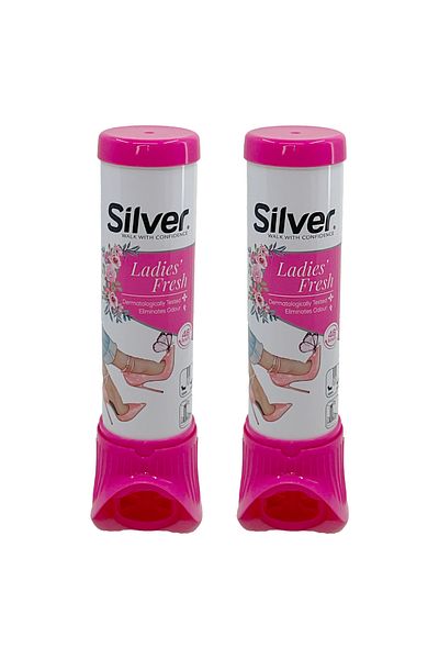 Silver Pachet 2 x Spray Deodorant pentru incaltaminte de dama Silver, 100 ml