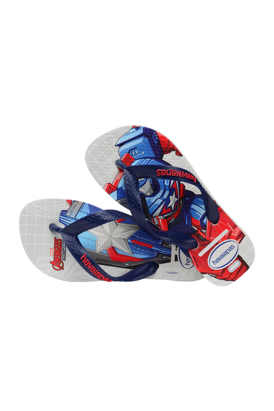 Havaianas Kids Top Marvel Flip Flops - white