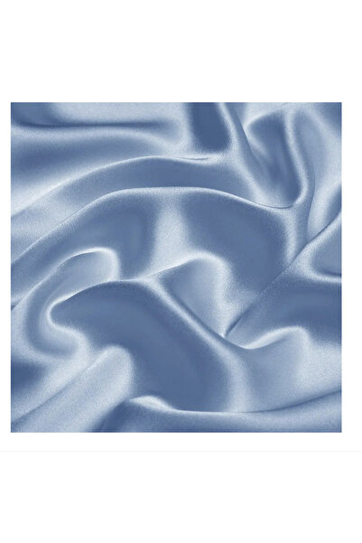 WaltStore Set de 2 fețe de pernă din mătase, cu fermoar, Mulberry Silk 22 Momme, albastru deschis 50 x 70 cm