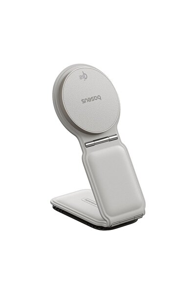 Baseus Multifunctional Car Phone Holder, Wireless, 15W, Magnetic, for Dashboard, P36, Sil