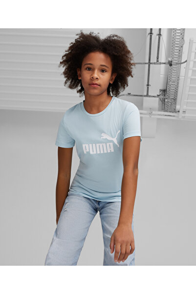 Puma تي شيرت بشعار ESS - فيروزي سيرف