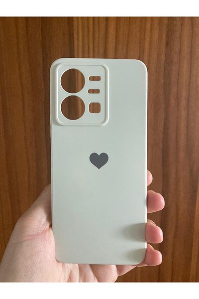 Newon حافظة هاتف Vivo Y35 مطبوعة على شكل قلب من الداخل من السيليكون الفاخر
