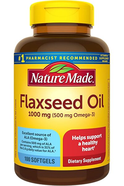 Bayer Flaxseed Oil 1000 Mg 100 Soft Capsules