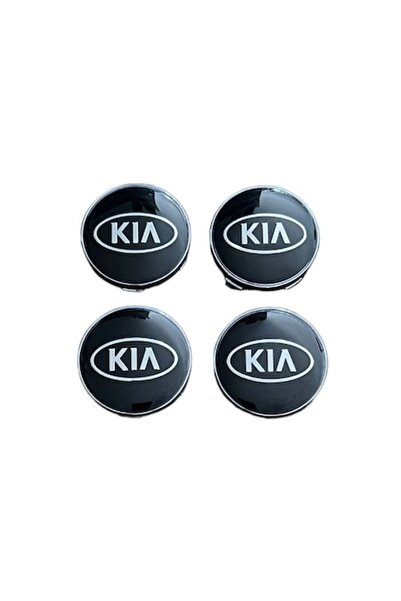 MAF Set 4 capace roti 60mm Kia negre compatibil/inlocuitor janta aliaj