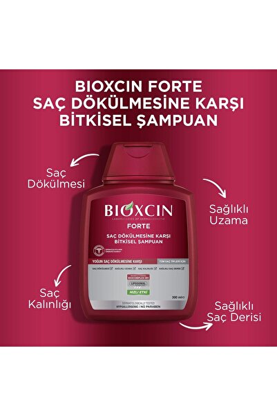 Bioxcin Forte Şampuan 300ml 3 Al 2 Öde + Forte Serum 3x50ml (Dökülme Karşıtı Avantajlı Set)