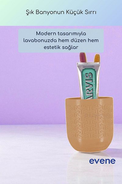Evene Θήκη οδοντόβουρτσας Βάση οδοντόβουρτσας Βάση οδοντόβουρτσας Cappuccino Color Model 77