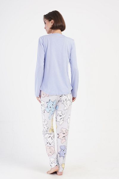Vienetta Secret Pijama bumbac Vienetta Think Pink Albastru