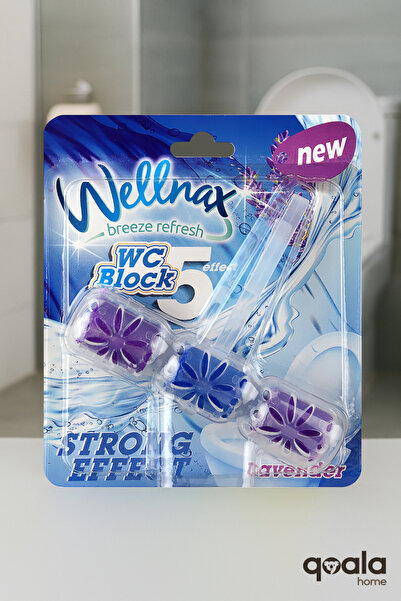 Wellnax ( 1 ADET ) WC Blok Lavanta – Bol Köpüren, Hoş Kokulu, Etkili Temizlik, Uzun Süre Kalıcı
