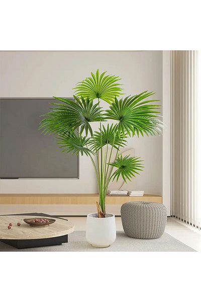 ElastiX Planta Palm Sunflower artificiala, planta decor 150 cm