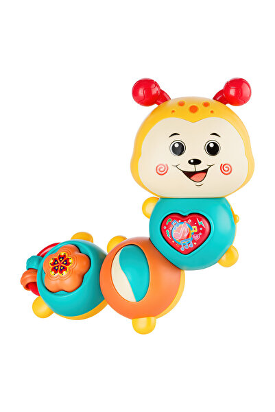 SARALMA Jucarie interactiva pentru bebelusi, viermisorul vesel