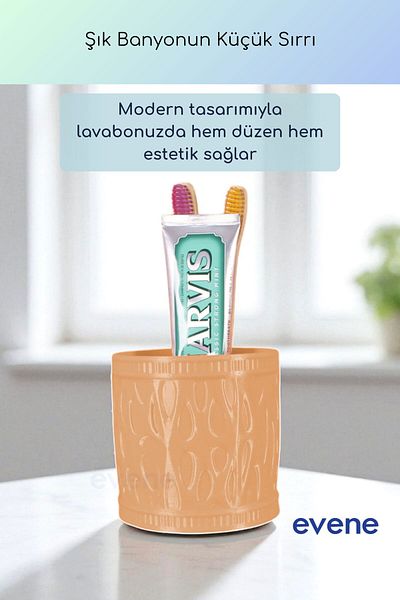 Evene Θήκη οδοντόβουρτσας Βάση οδοντόβουρτσας Βάση οδοντόβουρτσας Μπεζ Χρώμα Μοντέλο 76