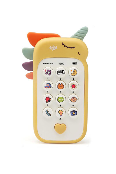 sallma Jucarie interactiva/telefon in forma de unicorn, Plastic ABS, 1 ani+, ...