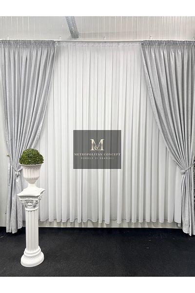Metropolitan Concept Set of 2 Gravel curtains, worked on 10 cm wide rejansa