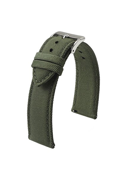 Choice سوار ساعة من قماش الشراع الأصلي باللون الأخضر العسكري مقاس 20 مم، مقاس...