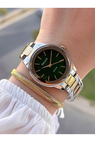 Ferrucci Steel Cord 2 Years Warranty New Season 30 Mt Water Resistant Women Wrist Watch B.03412.M02