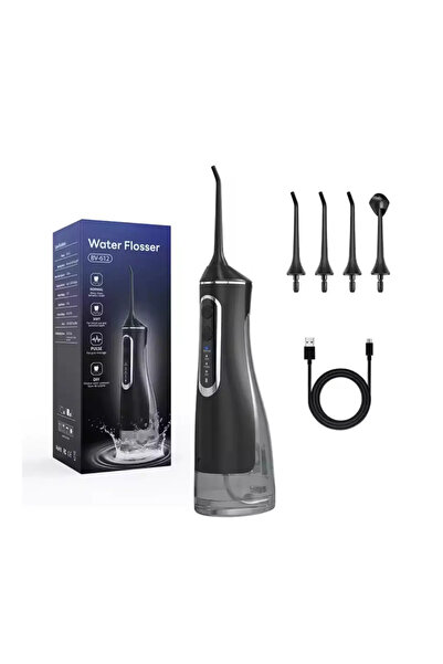 OEM Irigator oral portabil dentar BV-612, duș oral reîncărcabil, 4 capete, igiena dentară zilnică