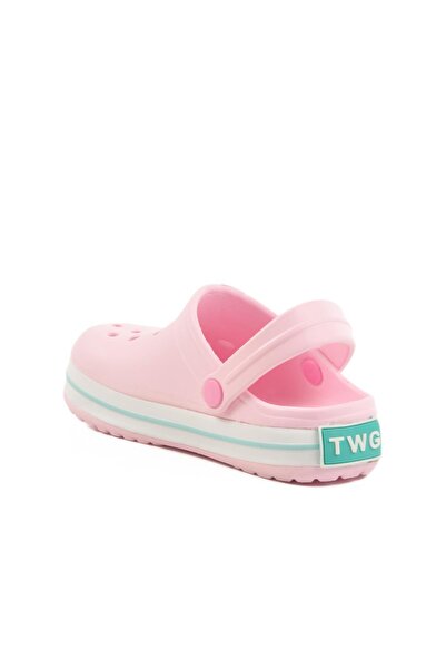 WALKWAY Twg 214 F Pink Lightweight Flexible Children's Sabo Slippers