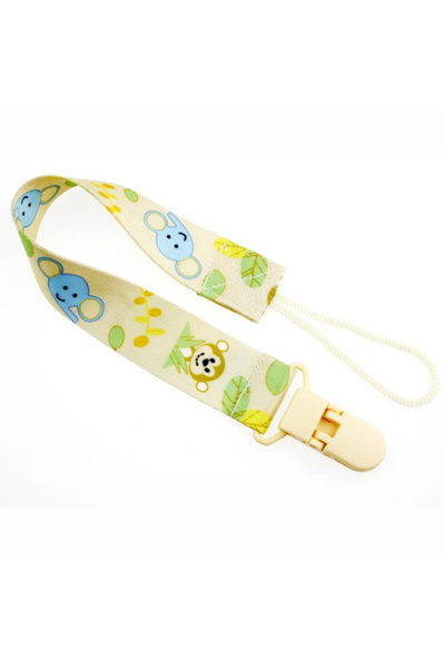 sallma Chain/cord for pacifier or toy with clips, animal print