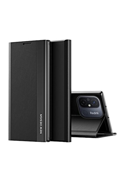 dalip Sleep Case Protective Cover for Xiaomi Redmi 11A/Poco C55/Redmi 12C, Kickstand Function, Black