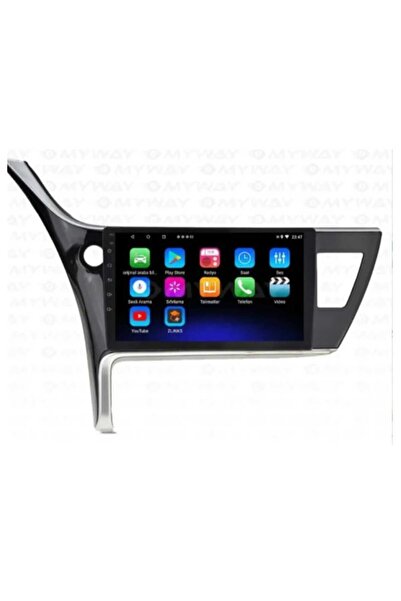 Toyota Android screen for Toyota Corolla 2017-2019 (RAM 2 - Memory 32) supports CarPlay and Android Auto.
