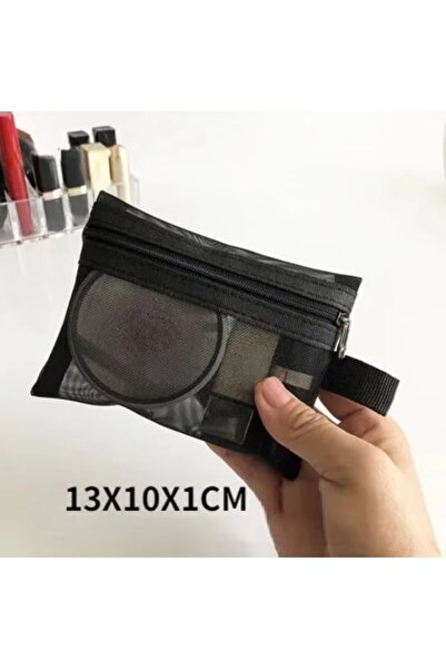 Choice حقيبة مستحضرات تجميل شبكية صغيرة الحجم قابلة للحمل، حقيبة تخزين وتنظيم...