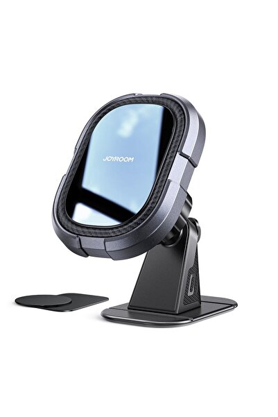 Joyroom Suport auto magnetic autoadeziv, montare pe bord, 6x4.5cm, include discuri magnetice, negru