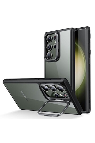 ESR Phone Case Compatible with Samsung Galaxy S23 Ultra, Shock Absorbing, Clear Black