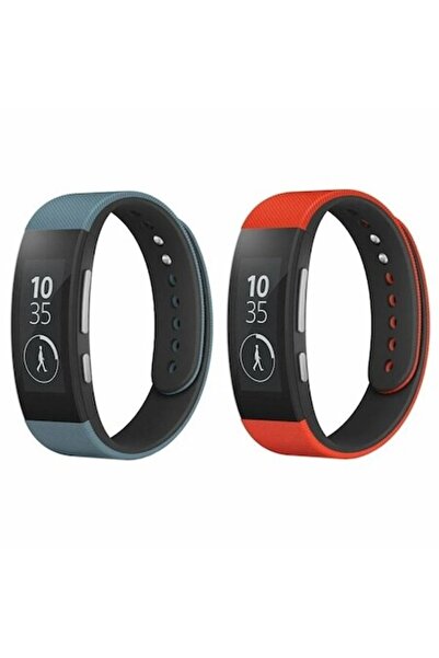 Dali Curea din silicon pentru Sony Band SWR310, set de 2, albastră și roșie