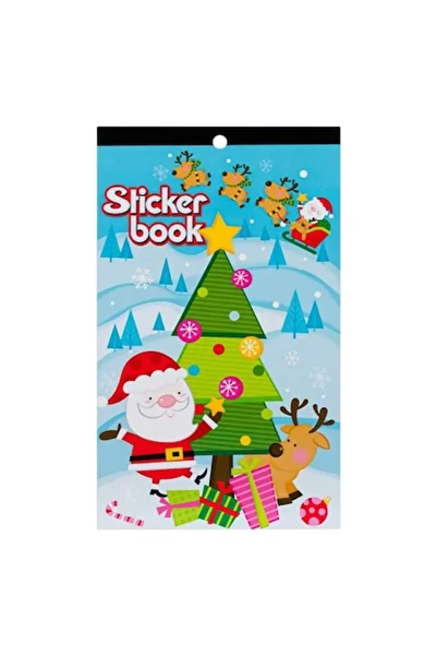 dalip Set 160 Christmas Stickers, Santa Claus Stickers, Multicolor