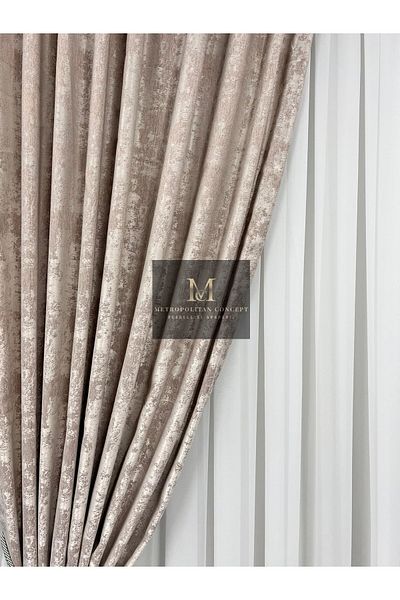 Metropolitan Concept Set of 2 Venti curtains, worked on 10 cm wide rejansa