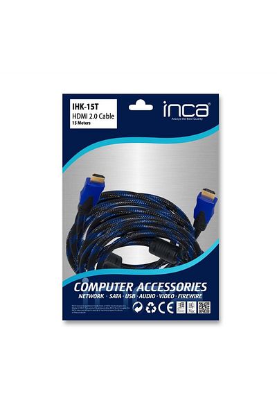 Yerli Inca ihk-15t 2.0 15mt hdmi cable 18 gbps 4k& 2k & full hd