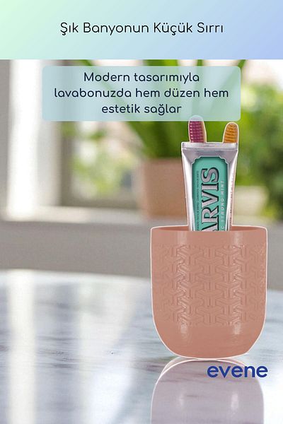 Evene Θήκη οδοντόβουρτσας Βάση οδοντόβουρτσας Βάση οδοντόβουρτσας Salmon Color Model 77