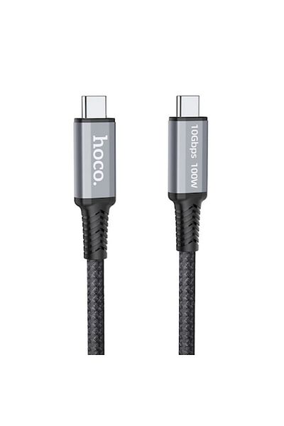 dalip Cablu de încărcare și transfer de date, USB Tip-C la USB Tip-C, 100W, 1.2m, Textil, Negru