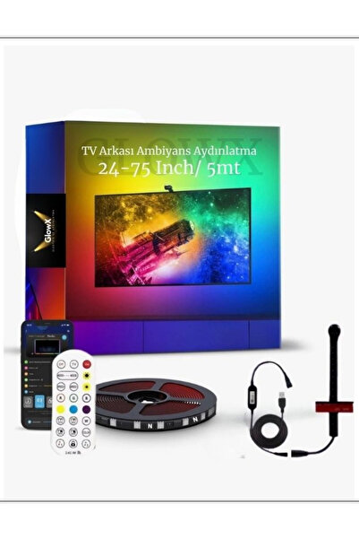 GlowX elektrik TV Arkası Ambiyans Aydınlatma USB'li