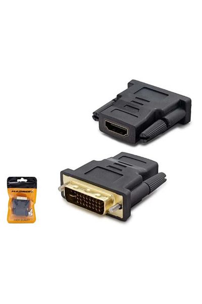 OEM هادرون HDX1260 DVI (M) إلى HDMI (F) محول 24+5 أسود