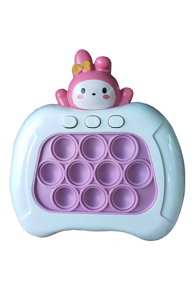 SARALMA Pop-It Console interactive game, anti-stress, with sounds and lights, Pink/Purple