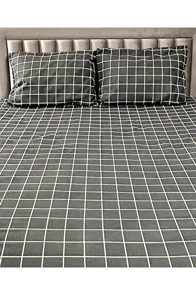 Arma Concept Single Checkered Pattern Ranforce Fabric Fitted Elastic Sheet & 1 Pillow Case